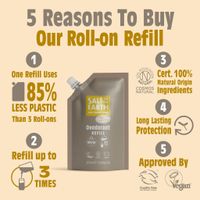 Salt of the Earth Amber & Sandalwood Roll-on Refill Deo Pouch